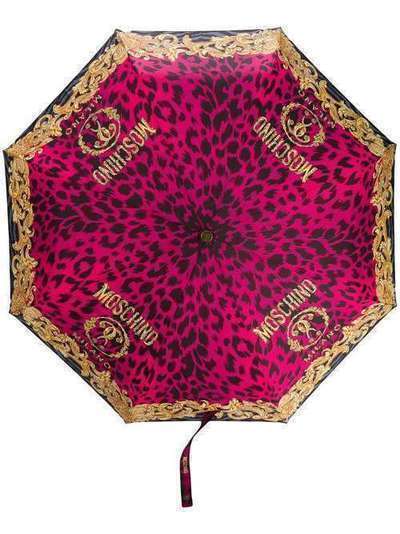 Moschino зонт с леопардовым принтом 8009OPENCLOSEJ