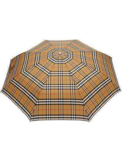 Burberry складной зонт в клетку Vintage Check 8024782