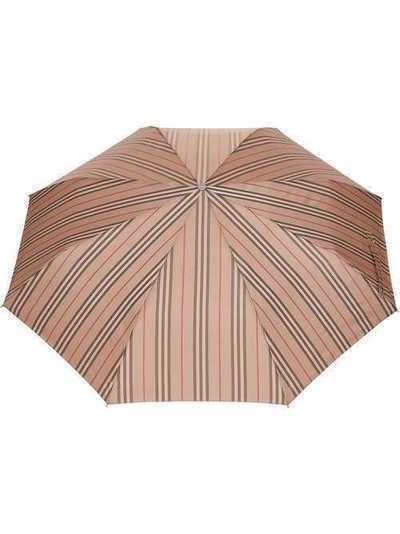 Burberry складной зонт в полоску Icon Stripe 8010391