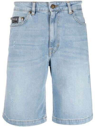Versace Jeans Couture джинсовые шорты с вышитым логотипом