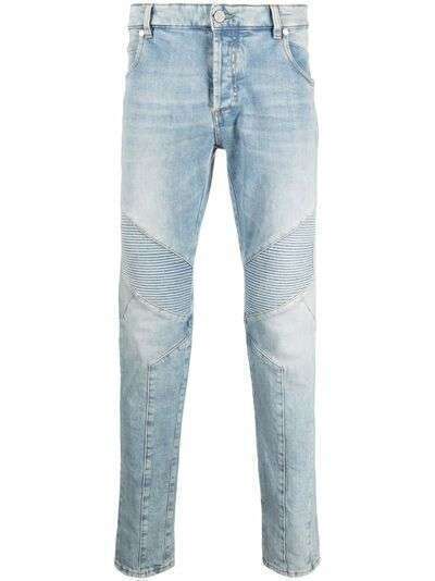 Balmain зауженные джинсы с разрезами