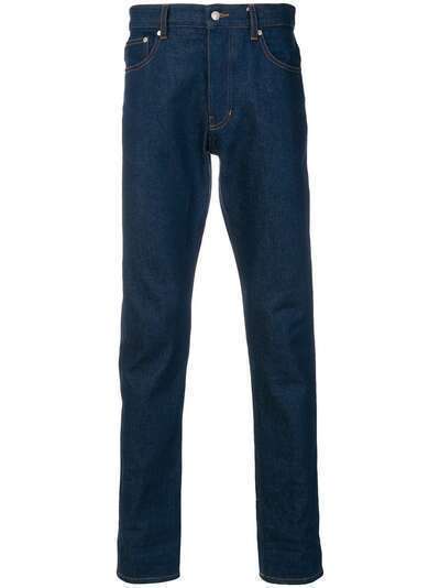 AMI Paris джинсы с контрастными манжетами и 5 карманами