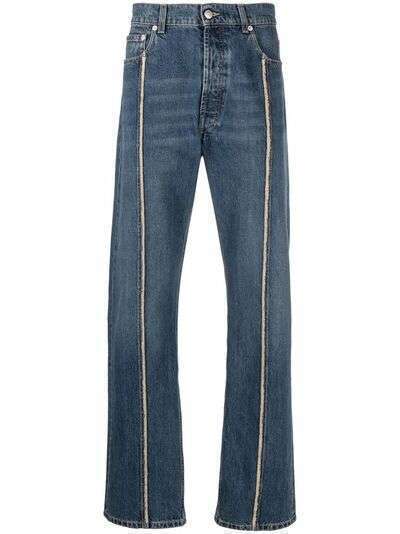 Alexander McQueen прямые джинсы с контрастной окантовкой