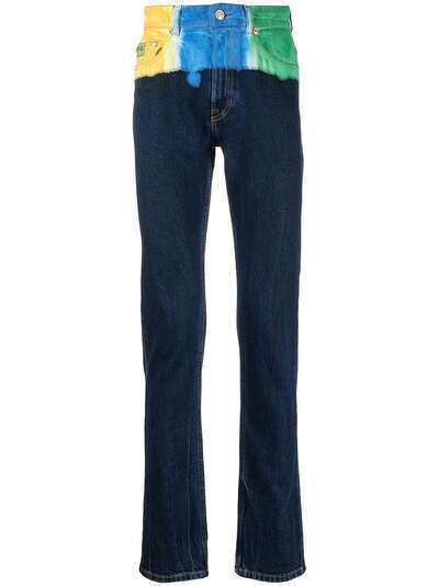 Versace Jeans Couture узкие джинсы в стиле колор-блок