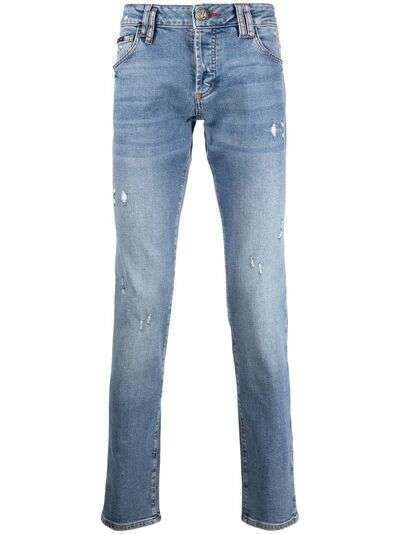 Philipp Plein узкие джинсы с заниженной талией