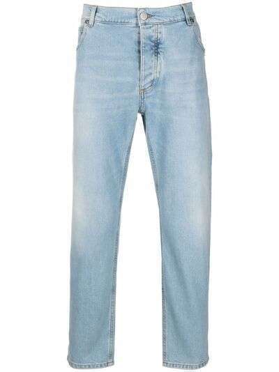 Balmain узкие джинсы с тисненым логотипом