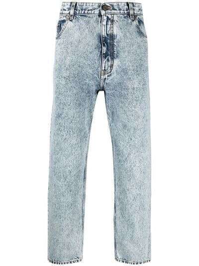 Saint Laurent джинсы из вареного денима