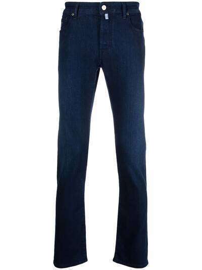 Jacob Cohen узкие джинсы с нашивкой-логотипом