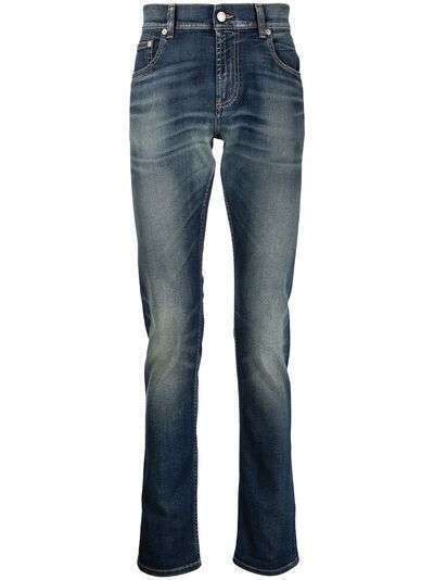 Alexander McQueen узкие джинсы с заниженной талией