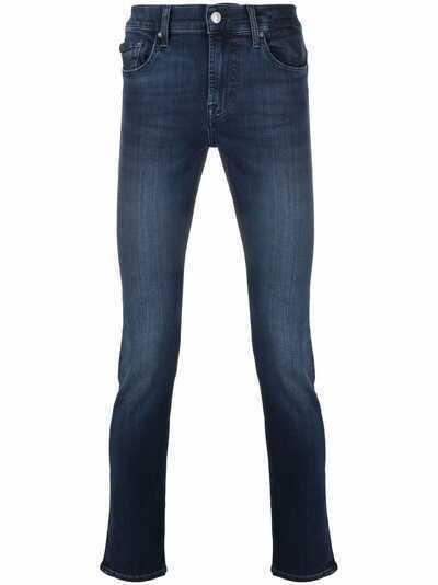 7 For All Mankind узкие джинсы средней посадки