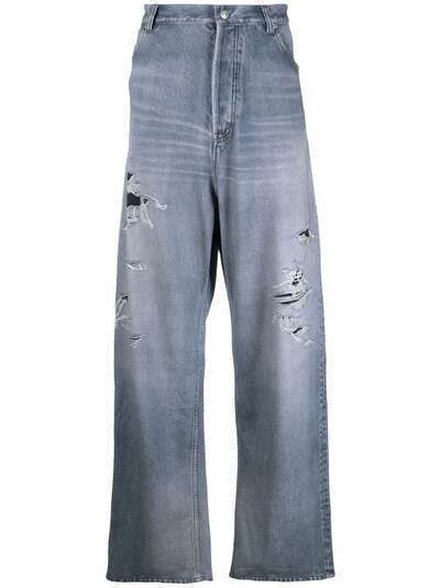 Balenciaga широкие джинсы Trompe L'oeil