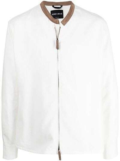 Giorgio Armani куртка с контрастным воротником