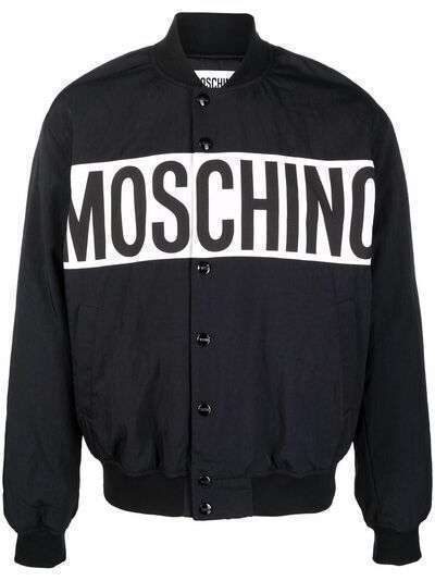 Moschino бомбер с логотипом