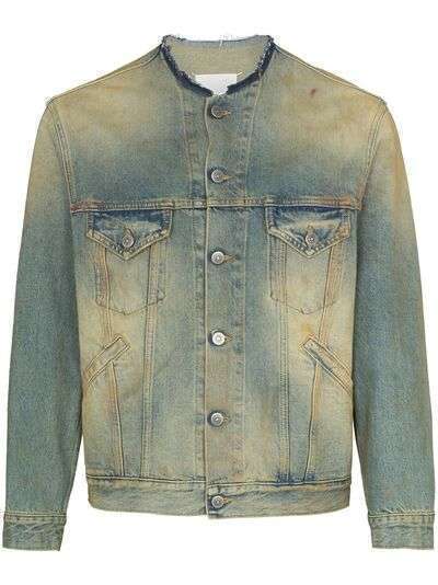 Maison Margiela джинсовая куртка с необработанным краем