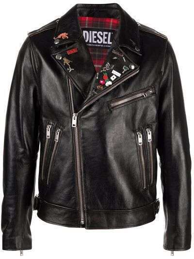 Diesel байкерская куртка Treated