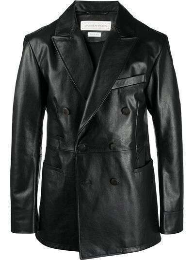 Alexander McQueen двубортная куртка с карманами