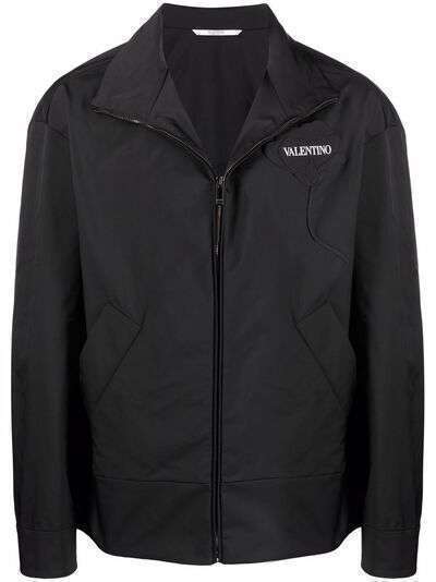 Valentino куртка Garden с цветочной аппликацией