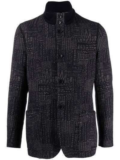 Giorgio Armani однобортный пиджак с абстрактным принтом