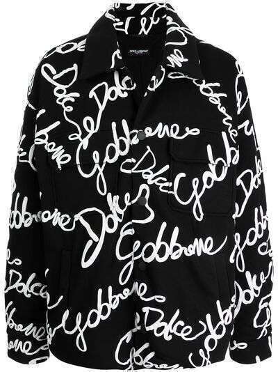 Dolce & Gabbana куртка с графичным принтом