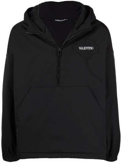 Valentino куртка Garden с капюшоном и цветочной вышивкой