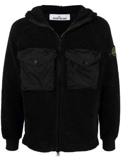 Stone Island флисовая куртка с нашивкой Compass