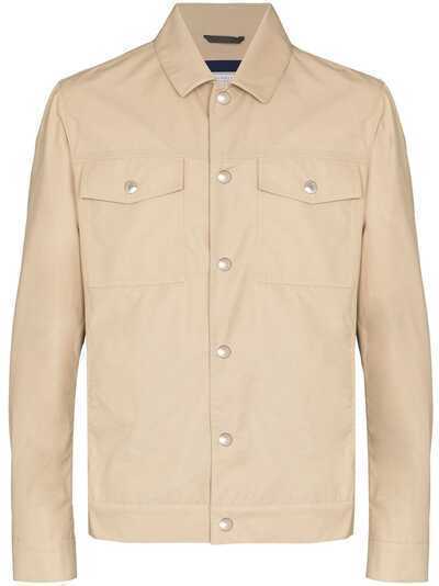 Brunello Cucinelli непромокаемая куртка-рубашка