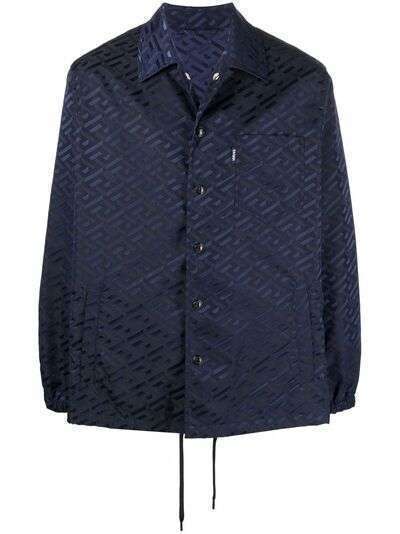 Versace куртка-рубашка с узором Greca