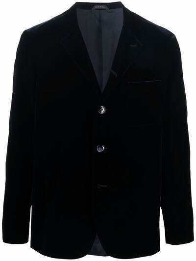 Giorgio Armani бархатный пиджак на пуговицах