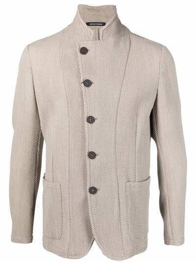 Emporio Armani пиджак со смещенной застежкой