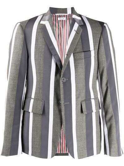 Thom Browne однобортный пиджак в полоску