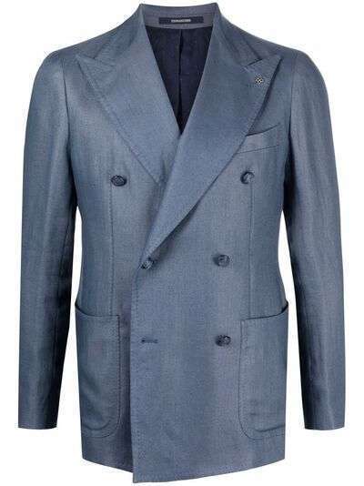 Tagliatore льняной двубортный пиджак