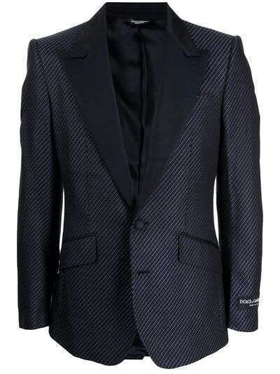 Dolce & Gabbana однобортный пиджак из шелка