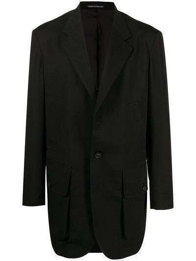 Yohji Yamamoto шерстяной однобортный пиджак
