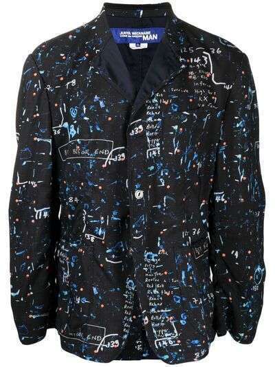 Junya Watanabe MAN пиджак с графичным принтом