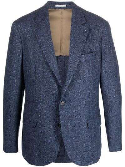 Brunello Cucinelli однобортный пиджак строгого кроя