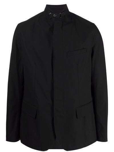 Armani Exchange пиджак на кнопках с высоким воротником