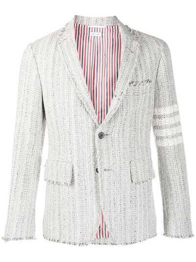 Thom Browne однобортный твидовый пиджак