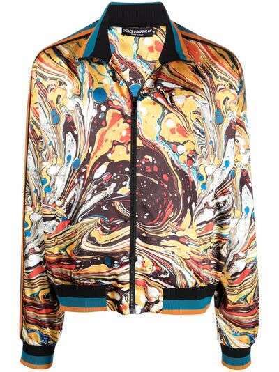 Dolce & Gabbana спортивная куртка с графичным принтом