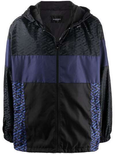 Versace спортивная куртка с логотипом и вставками