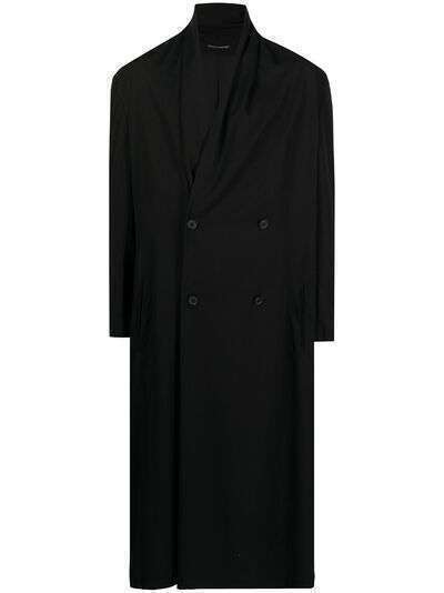 Yohji Yamamoto длинное двубортное пальто
