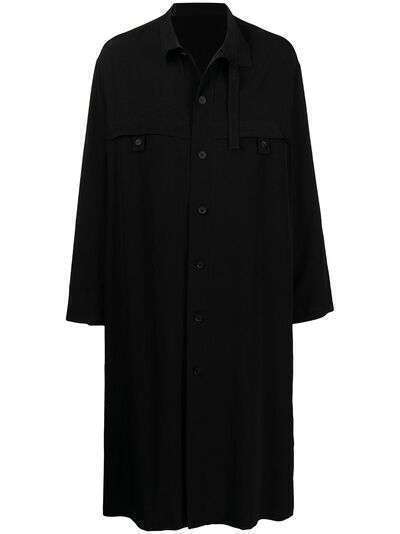 Yohji Yamamoto однобортная куртка-рубашка