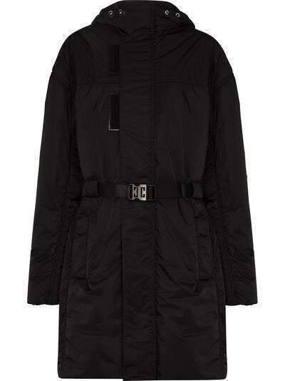 Givenchy пальто с капюшоном и поясом