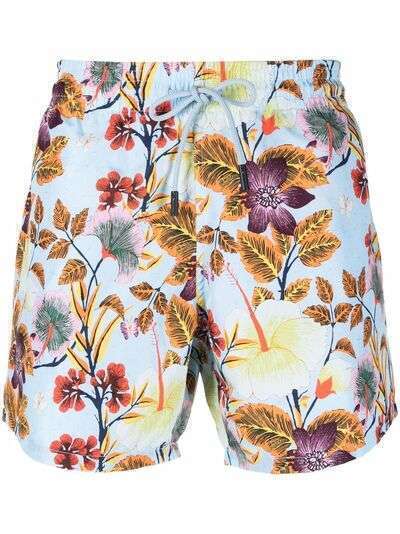 ETRO плавки-шорты с цветочным принтом
