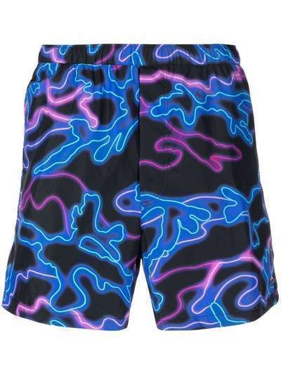 Valentino плавки-шорты с принтом Neon
