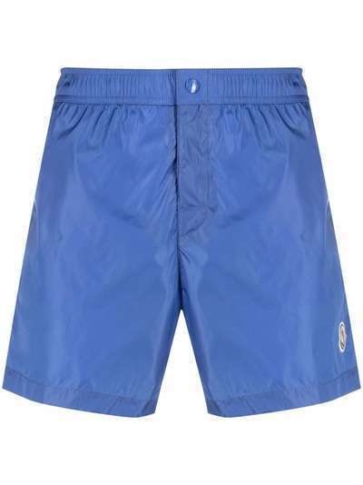 Moncler side-stripe swim shorts