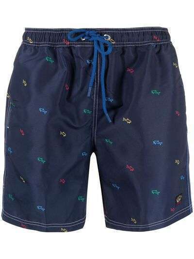 Paul & Shark плавки-шорты с вышитым логотипом