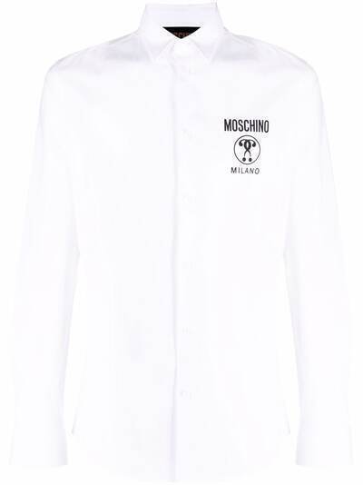 Moschino рубашка с логотипом