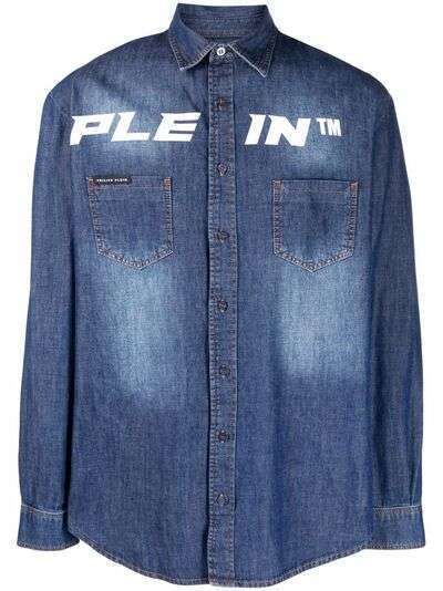 Philipp Plein джинсовая рубашка с логотипом