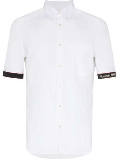 Alexander McQueen рубашка с короткими рукавами и логотипом