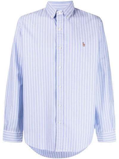 Polo Ralph Lauren полосатая рубашка с вышивкой